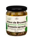 Un pot de choux de bruxelles façon cornichon de Mi Corazon.