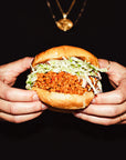 Hamburger de Protéine végétale texturée de pois (PVT)