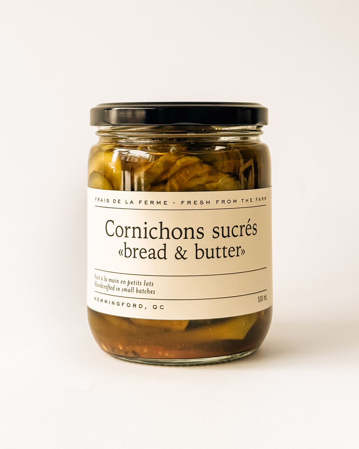 Cornichons sucrés «bread &amp; butter»