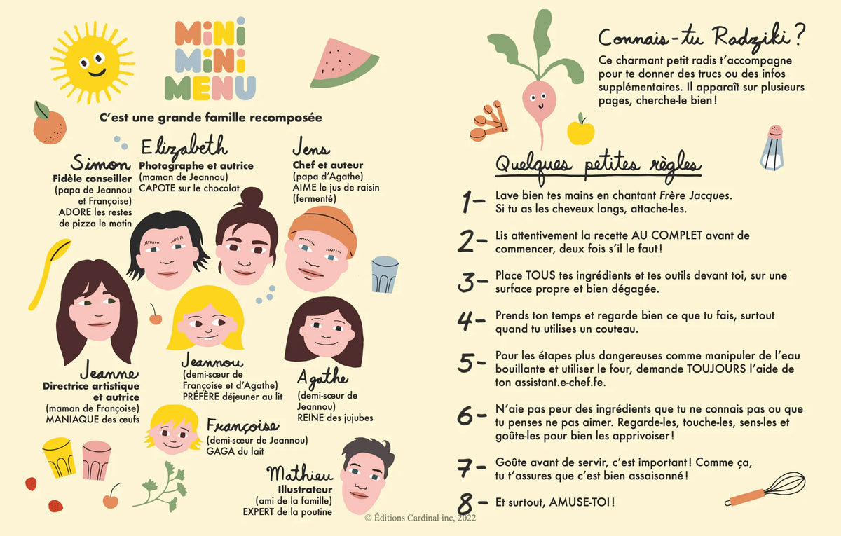 MINIMINIMENU | Je m'occupe du déjeuner!