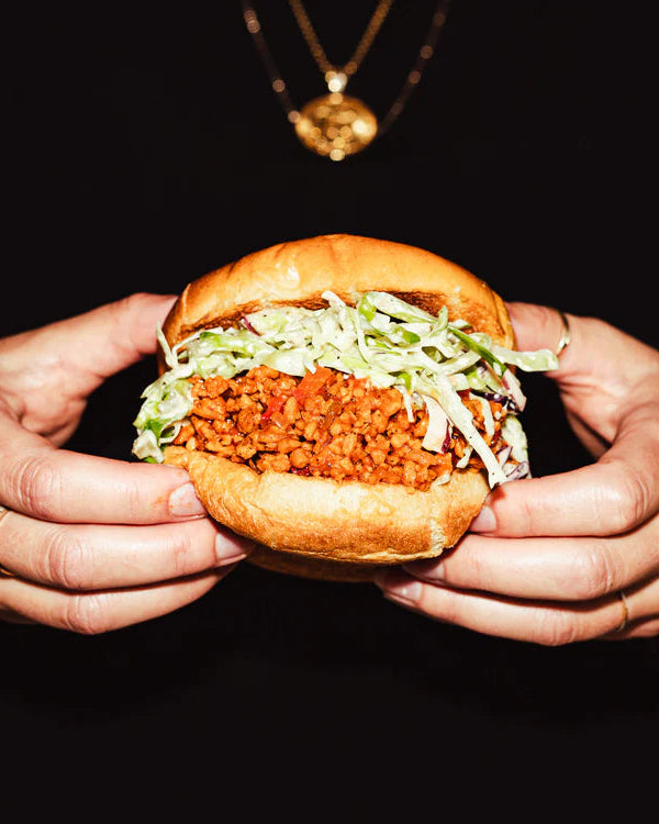 Hamburger de Protéine végétale texturée de pois (PVT)
