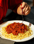 Recette de la sauce à spaghetti végétarienne à base de protéine végétale de pois 